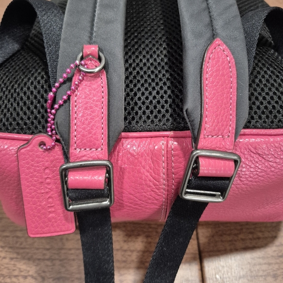 EUC Coach Small Pink Leather Backpack - Picture 6 of 16